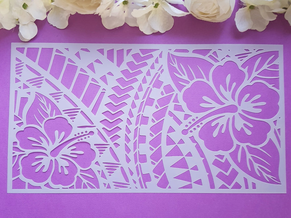 Polynesian Cake Stencil #1