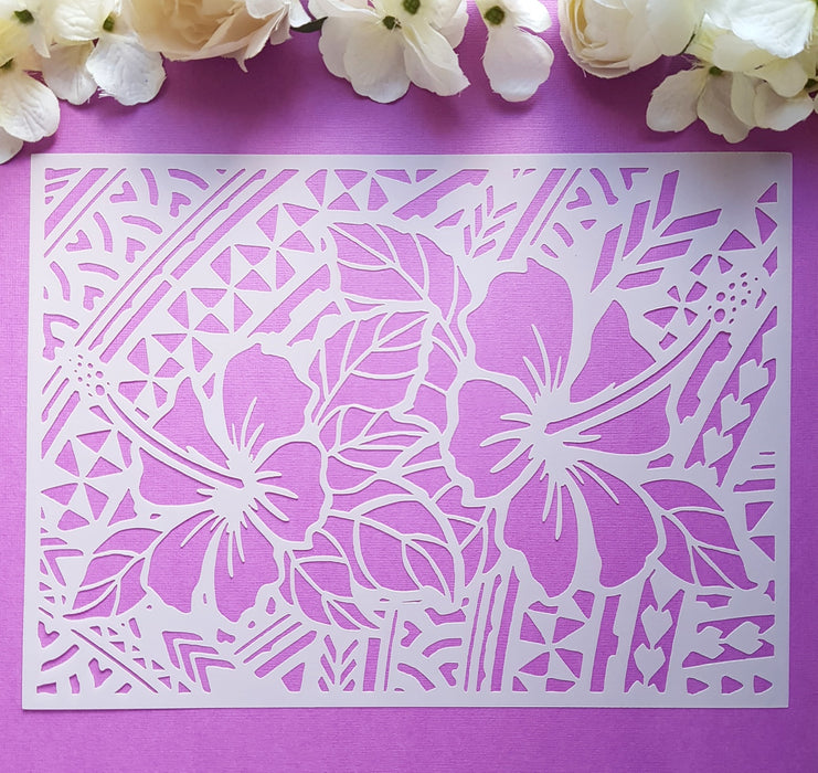 Polynesian Cake Stencil #16