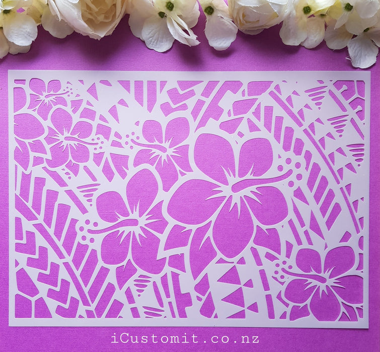 Polynesian Cake Stencil #22