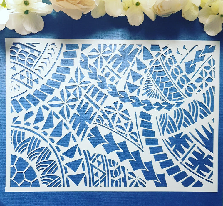 Polynesian Cake Stencil #4