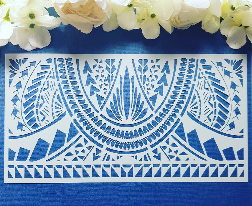 Polynesian Cake Stencil #21