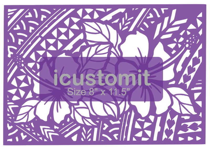 Polynesian Cake Stencil #16