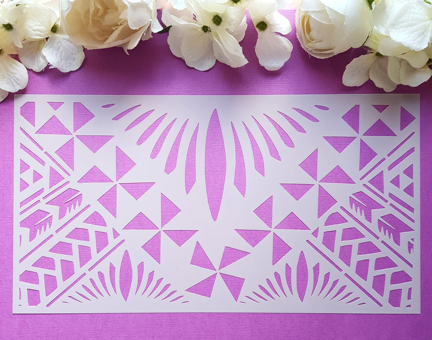 Polynesian Cake Stencil #17