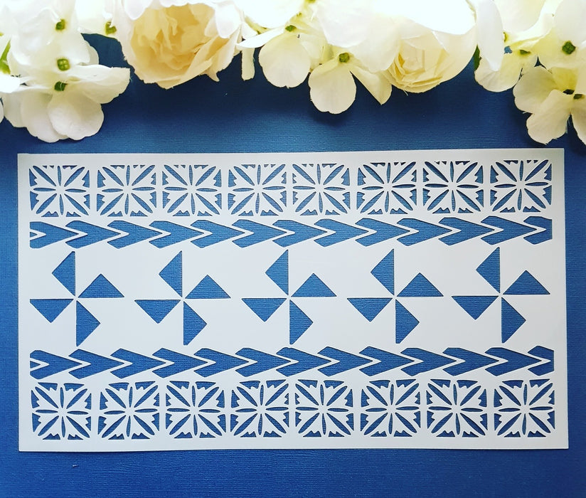 Polynesian Cake Stencil #12