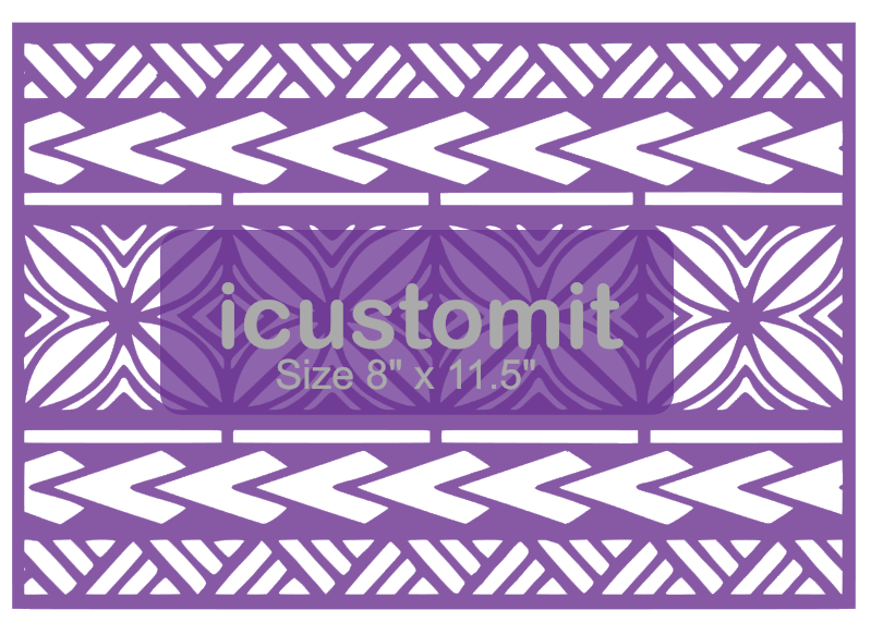 Polynesian Cake Stencil #18