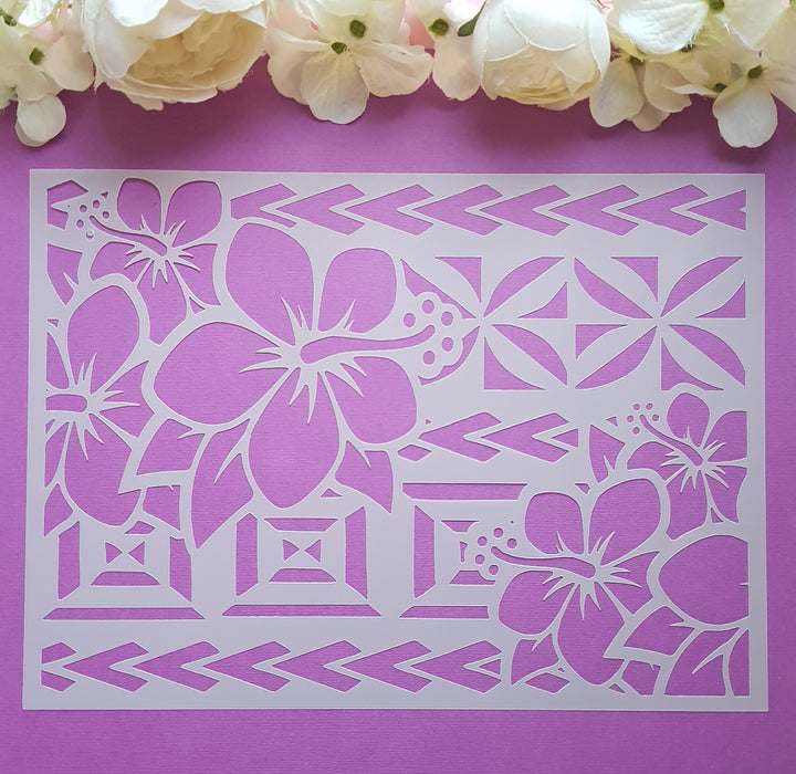 Polynesian Cake Stencil #40