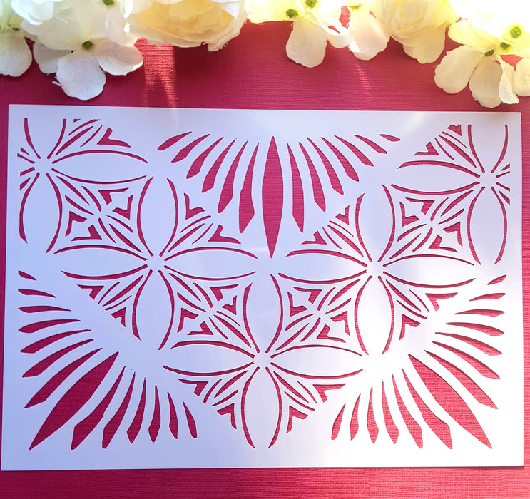 Polynesian Cake Stencil #38