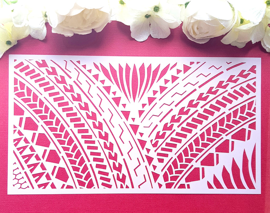 Polynesian Cake Stencil #45