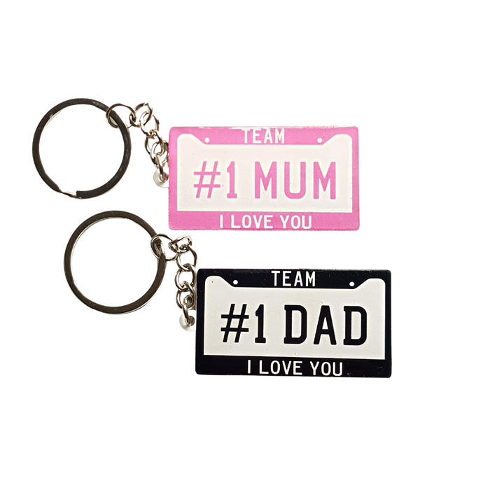 Personalized Number Plate Key Chain