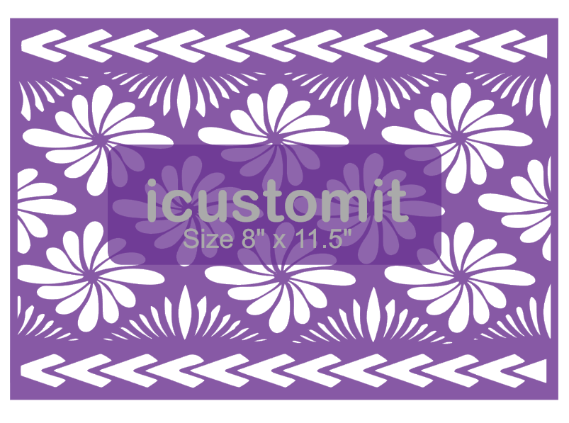 Polynesian Cake Stencil #32