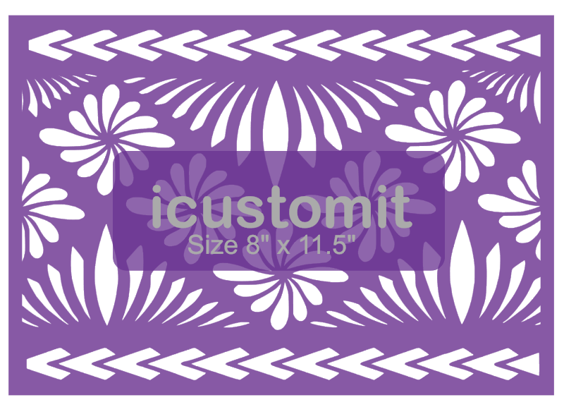 Polynesian Cake Stencil #36