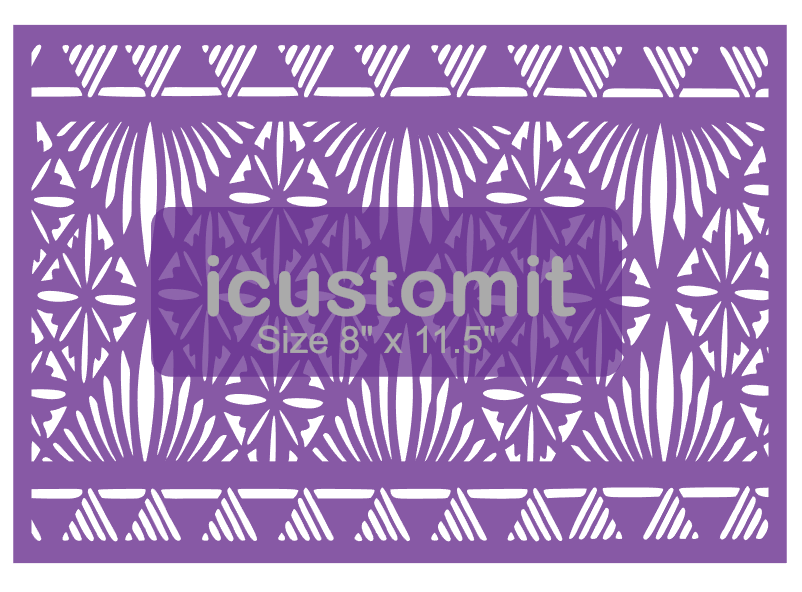 Polynesian Cake Stencil #37