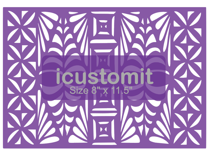 Polynesian Cake Stencil #39