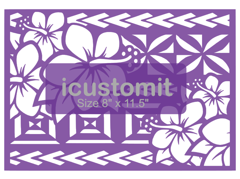 Polynesian Cake Stencil #40