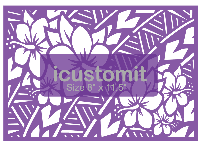 Polynesian Cake Stencil #43