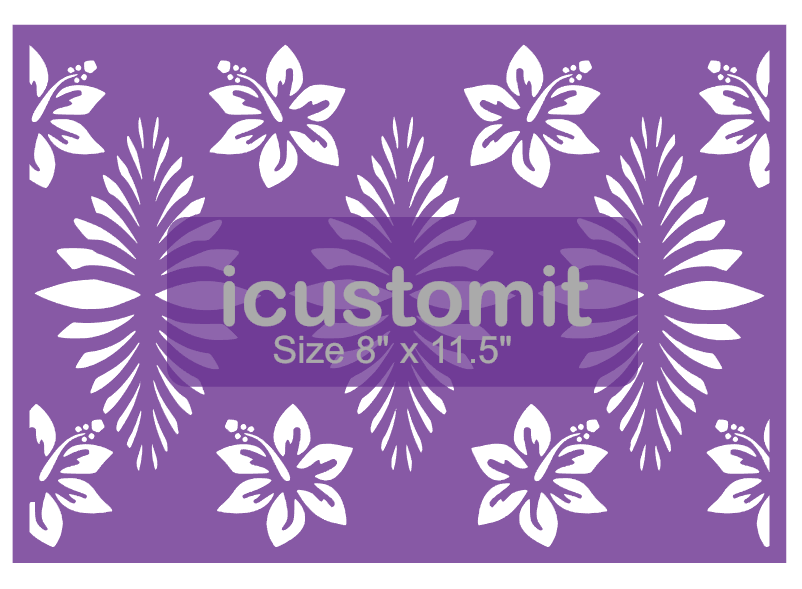 Polynesian Cake Stencil #46