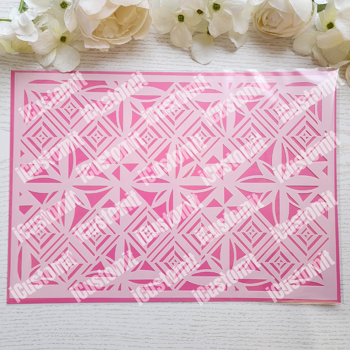 Polynesian Cake Stencil #50