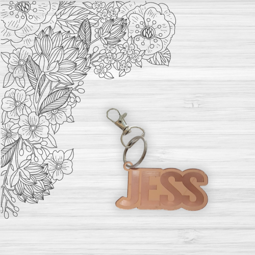 Personalized Name Key Ring