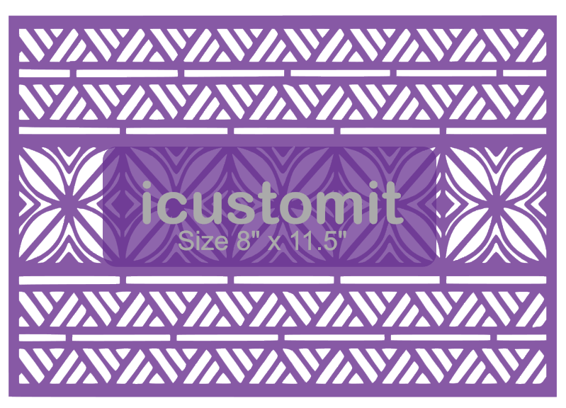 Polynesian Cake Stencil #9