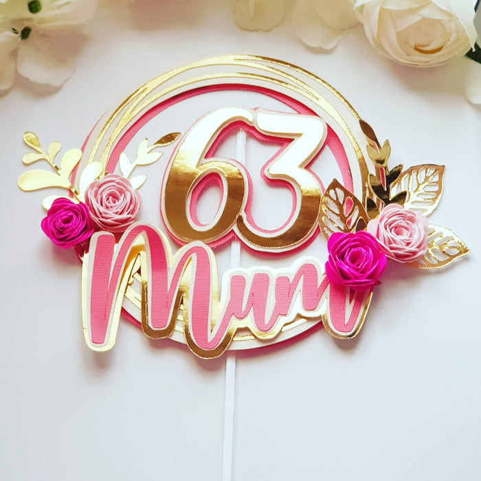 Personalized Layer 3D Cake Topper