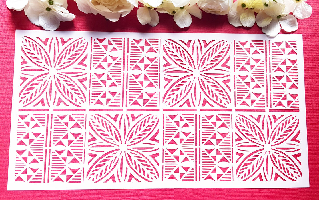 Polynesian Cake Stencil #27