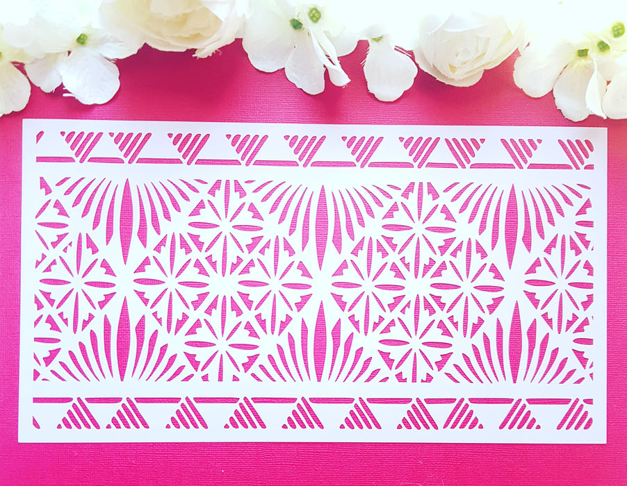 Polynesian Cake Stencil #37