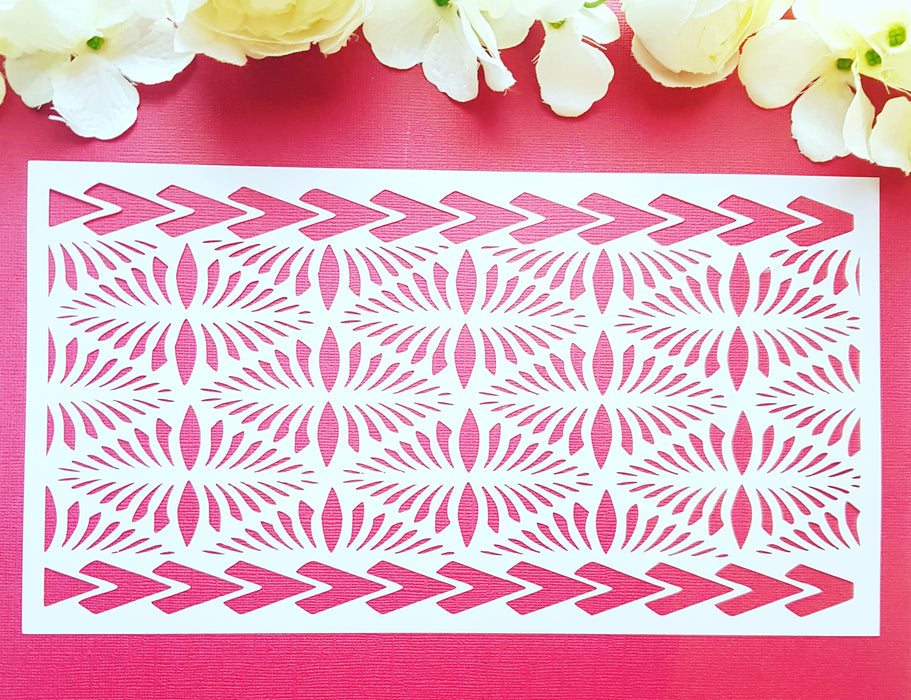 Polynesian Cake Stencil #33