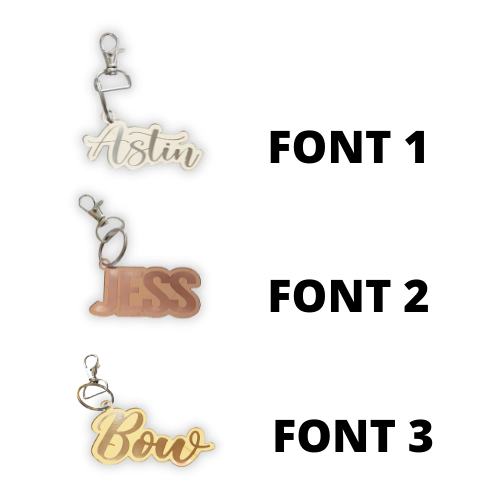 Personalized Name Key Ring