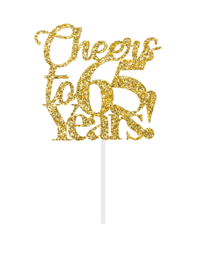 Cheers to..Years Cake topper