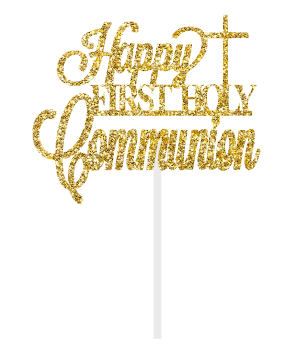 Happy First Communion Cake Topper