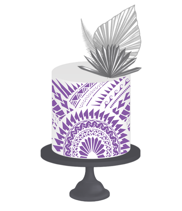 Polynesian Cake Stencil #48